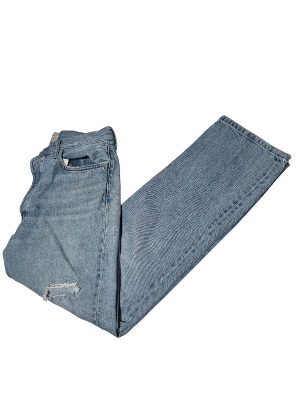 Everlane The Boyfriend Straight Jeans Womens Size 27 Hight Rise Light Wash Denim